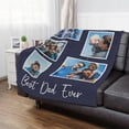 thumbnail image 4 of Custom Blanket with Photo Text Personalized Throw Blanket Personalized Gift Flannel Blanket Birthday Halloween Christmas Customized Picture Blanket for Mother Baby Father Adult Friends Lovers Pets, 4 of 6