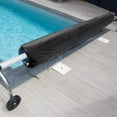 thumbnail image 3 of Swimming Pool Solar Reel Cover Waterproof Pool Solar Blanket Reel Cover for Pools Reel Up to 18' Wide Creamy White, 3 of 10