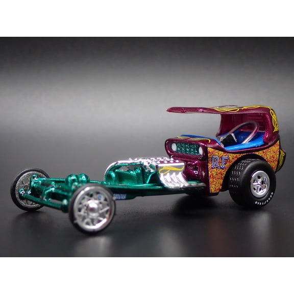 Open Box ED BIG DADDY ROTH RAT FINK CUSTOM DRAGSTER 1:64 SCALE DIORAMA DIECAST MODEL CAR