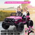 thumbnail image 3 of EastVita 24V Kids Ride on Car on Car Truck with Remote Control, 2 Seats Large Seat Wide Truck Vehicle Ride on Toys, 3 of 8