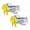 Yellow, variant on Sunjoy Tech 2Pcs LED Airplane Propeller for Motorcycle Bicycle Car Decorations,Wind-Powered Waterproof Luminous Flying Toy LED Light Up Outdoor Sport Toys Ornaments