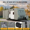 thumbnail image 3 of Ataucjin Upgraded Travel Trailer Cover 24-27FT,7 Layers top RV Travel Trailer Cover Fits Motorhome,Horse Trailer Cover Extra Windproof Straps&Waterproof Snowproof Camper Cover, 3 of 6