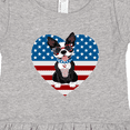 thumbnail image 4 of Inktastic Boston Terrier Dog US Flag July 4th Girls Toddler Dress, 4 of 5