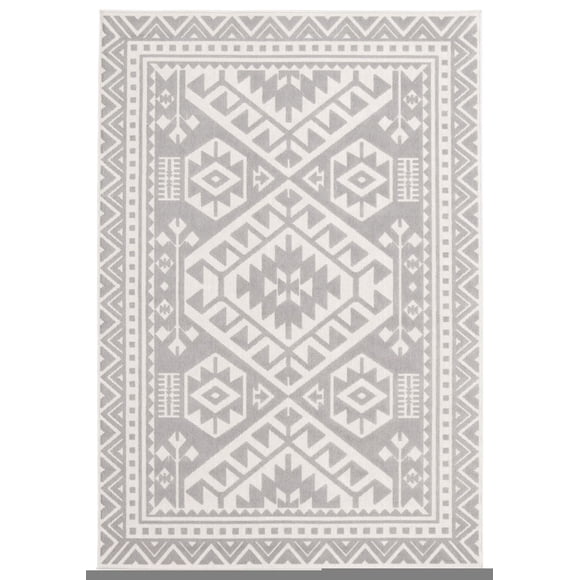 Tapis Intérieur/Extérieur pour Balcon, Patio et Jardin ECARPET Aaya Ivoire