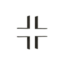 Ada Home Decor Furniture 11.8" 4 Tier Wenge Wesson Modern Wall Shelf