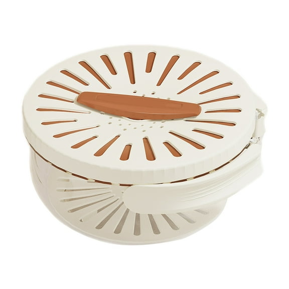 Btomtd Fresh Kitchen Fruit Bowl Vegetable Serving Bowls Refrigerator Storage Portable Bowls for Outings Snack Organization, Brown