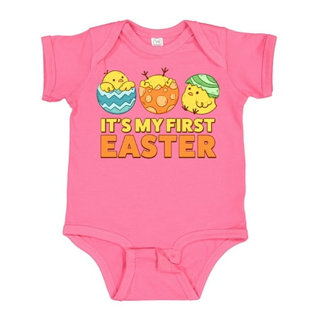 

Inktastic It s My First Easter Gift Baby Boy or Baby Girl Bodysuit