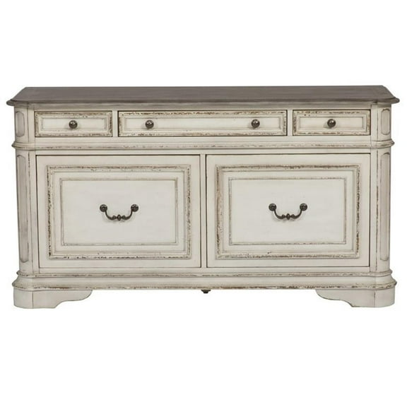 Magnolia Manor White Credenza