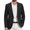 Black, variant on Men's Casual Blazer Slim Fit Suit Jacket Lightweight Sport Coats One Button Blazer Jackets for Male