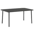 thumbnail image 4 of vidaXL Steel Weather-Resistant Outdoor Dining Table, Gray, 4 of 9