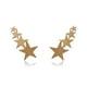 thumbnail image 3 of Aretes de oro 14k GIALLO Broquel GIALLO COLLECTION Rock Star de oro amarillo brillante con cortes diamantados, 3 of 5