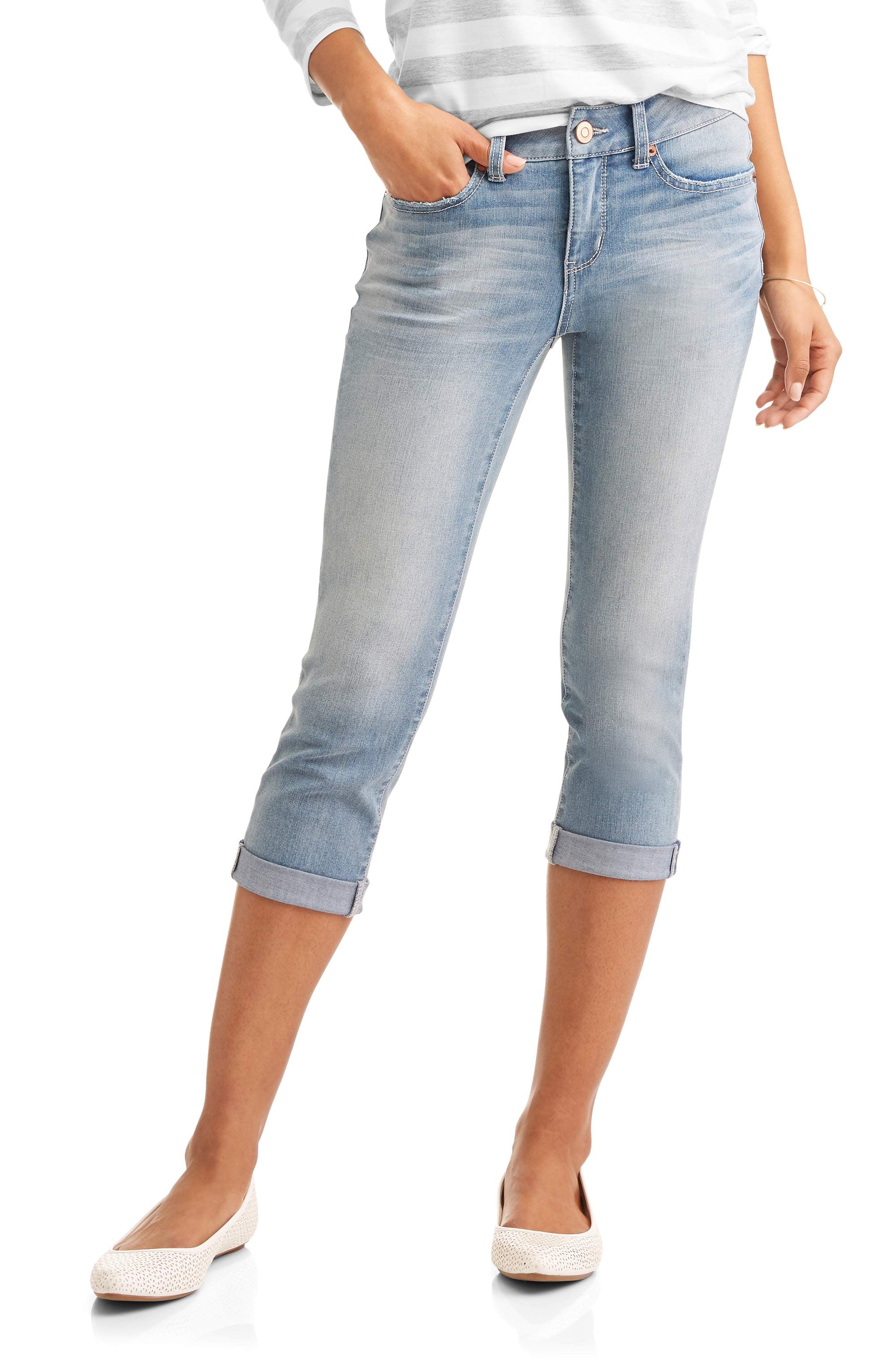 women's denim capri pants