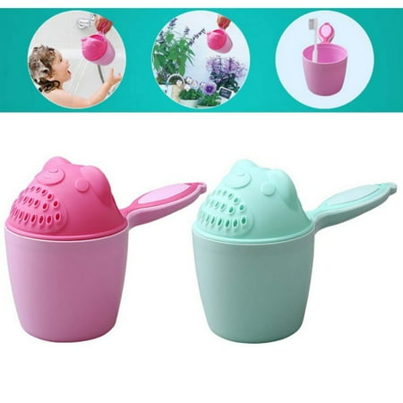 

Baby Kids Cartoon Bear Bathing Cup Baby Shower Shampoo Cup Baby Shower Water Spoon Bath Wash Cup