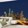 thumbnail image 2 of Peel and Stick Wallpaper Canvas Skyline Dallas Texas Modern Art Wall Mural Decor Self Adhesive and Removable 69in x 98in, 2 of 5