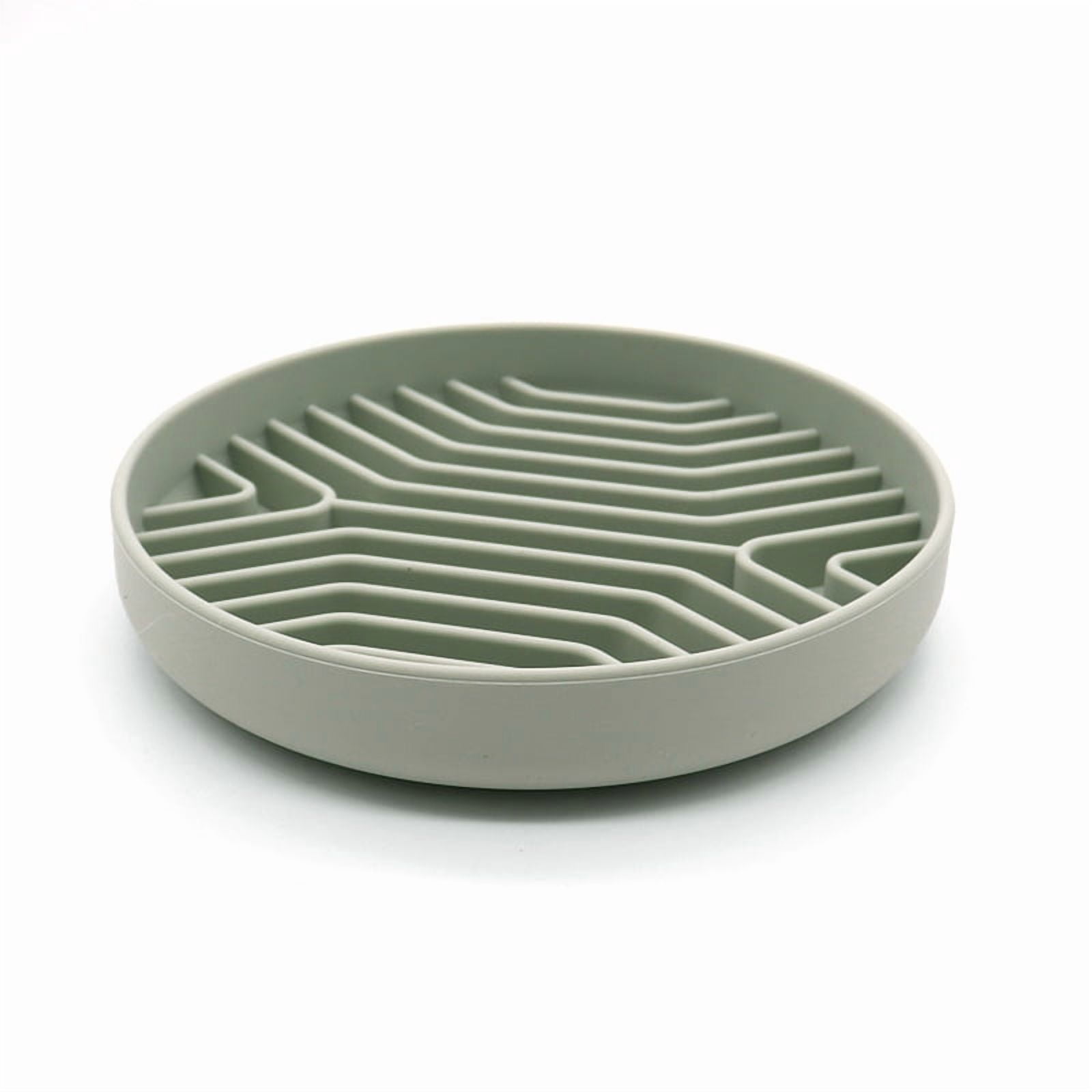 Silicone Pet Slow Feeder Bowl Anti-Choking Anti-Vomit Non-Slip Mat For Dogs Cats Fast Eaters Mealtime Training