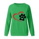 thumbnail image 4 of ICHUANYI Clearance Women's Round Neck Top Casual Fashion, Personalized Printing Loose Fitting, Slimming Long Sleeves(Green, M) ICHUANYI WER2023081511577, 4 of 4