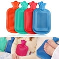 thumbnail image 3 of SharkTRUE 2-Pack Rubber Hot Water Bottles - Striped Non-Slip Design for Warmth & Cold Compress, 3 of 9