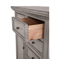 thumbnail image 3 of American Woodcrafters Lakewood Antique Finish Gentleman's Drawer Chest Distressed Antique Grey, 3 of 5
