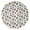 Doberman Heart Polka, variant on 60 Inch Round Flannel Blanket for Adults & Kids, Soft, Cozy, Lightweight, Home, Travel, Indoor & Outdoor,French Bulldog Face Gray Pattern