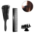 thumbnail image 2 of Tangle Comb Set Curly Hair Tangle Comb Massage Shampoo Brush Suitable For Curly Straight Hair Wet Or Dry Hair, Thick Or Matte Hair, Massage The Scalp, Remove Hair Tangles,, 2 of 9
