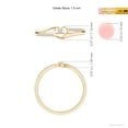 thumbnail image 4 of ANGARA Natural 0.01 Ct. Diamond Heart Promise Ring in 14K Yellow Gold for Women (Ring Size: 3.5), 4 of 9
