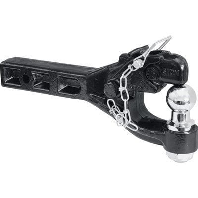 Ultra-Tow Dual-Purpose Pintle Hitch Fits 2in. Receiver - 6-Ton
