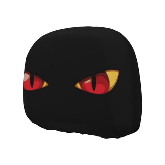 Halloween Scary Eyes 2 Pack, Car Headrest Covers, Car Seat Head Rest Protector, Soft Skin-Friendly, Wear-Resistant, Washable, Easy Clean, for RV, Truck, Seda,n Commuting, Travel, All Season, Drivers