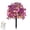 Purple, variant on Dtchengua 2 Pack Artificial Topiary Ball Trees With Light for Outdoor, UV Resistant Fake Plants Shrubs Bushes,Realistic Faux Flowers Greenery Spring Deko for Front Porch,Garden,Yard,Patio (Yellow)