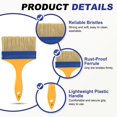 thumbnail image 4 of Uxcell 16 Pcs Paint Brushes 4.5 Inch Flat Not Chip Brush Nylon Bristles, 4 of 6
