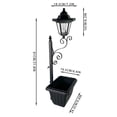 thumbnail image 3 of Solar Powered Outdoor Ironwork Pergola Shaped Ground Plug Hexagonal Street Lamp Outdoor Decorative Lamp, 3 of 8
