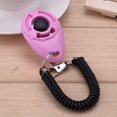 thumbnail image 4 of Universal Pet Trainer Dogs Training Clicker Key Chain Pet Training (Rosa), 4 of 9