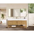 thumbnail image 3 of Vera 72" Single Bath Vanity in Washed Ash Grey with White Integrated Stone Sink, 3 of 17