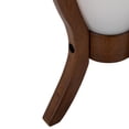 thumbnail image 4 of Desk Lamp with Walnut Wood & Frosted Glass Shade, Modern Minimalist Table Lamp for Home Office Study, 4 of 7