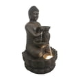thumbnail image 3 of Hi-Line Gift LED Lights Buddha Fountain with Pump & Adapter, High-quality Material Matte Bronze, 3 of 4