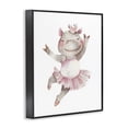 thumbnail image 2 of Stupell Industries Cottage Ballerina Hippo in Tutu Black Framed Giclee Art, 11 x 14, by LSR Design Studio, 2 of 8