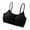 Black, variant on Youmylove Women Tank Tops Ladies Cup Rimless Yoga With Chest Pad Half Length Small Sling Tube Top Bottom Sports Bra Leisure Trendy Blouse