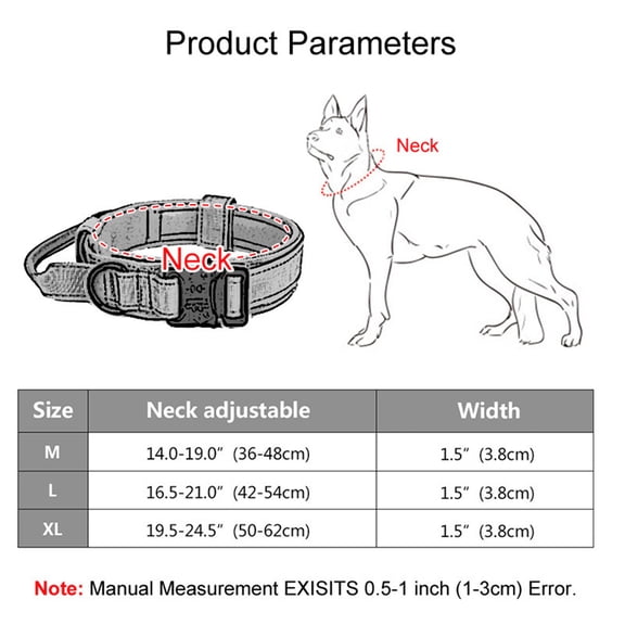 Heavy,Duty Polyester Dog Collar With D,Ring, Secure, Adjustable, Easy To Control On Leash