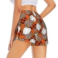 thumbnail image 4 of Picia Various Pumpkins Pattern Women's 2 in 1 Athletic Running Shorts High Waisted Workout Casual Gym Sweat Shorts with Comfy Liner Zipper Pockets-X-Large, 4 of 9