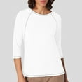thumbnail image 2 of JIRNDf Chemises pour Femmes Hauts d'Été Tendance Manches Longues Col Rond Drôle Squelette Imprimé Coupe Ajustée T-Shirt Tunique T-Shirt pour Femmes Blouse Décontractée Blanc G, 2 of 5