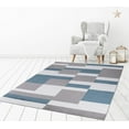 thumbnail image 4 of Madison Collection Squares Gray 2 ft. 7 in. x 4 ft. 1 in. Area Rug, 4 of 7