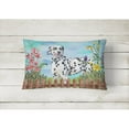 thumbnail image 2 of Carolines Treasures CK1215PW1216 Dalmatian Spring Canvas Fabric Decorative Pillow  12H x16W multicolor, 2 of 3