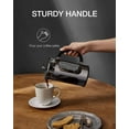 thumbnail image 3 of BAYKA US French Press Coffee Maker, 34 Ounce,Glass & Stainless Steel, Dark Pewter, 3 of 9