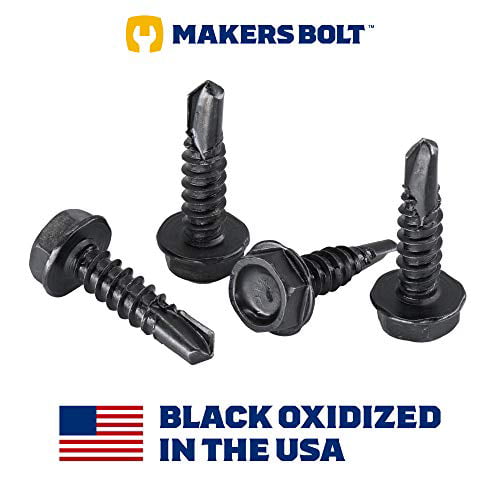 Details about   #10 x 1-3/4" Hex Washer Head Self-Drilling Sheet Metal Screws 410 SST 100 pcs 