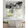 thumbnail image 4 of Marble Texture Watercolor Gray Valances for Windows,Kitchen Valance Rod Pocket Short Curtain,Abstract Vintage Art Valance Curtain Window Valances for Bedroom Living Room 42x12in, 4 of 9