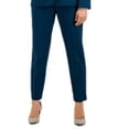 thumbnail image 3 of Le Suit Women's Stretch Crepe Pantsuit Blue Size 18, 3 of 3