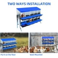 thumbnail image 7 of EastVita Chicken Nesting Boxes, 10-Hole Metal Nesting Boxes for Chickens, 2 Mounting Options for Egg Laying, Chicken Nesting Box with Roll Away Egg, with Large Holes, 7 of 7
