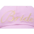 thumbnail image 5 of DALIX Bachelorette Party Hats Bride Squad Dad Caps Wedding Bridal Shower Light Pink, 5 of 5