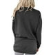 thumbnail image 4 of Camiseta de manga larga con cuello redondo y estampado de fe para mujer con bolsillos para oficina, hogar, diario, al aire libre, 4 of 6