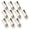 No. 4 silver, variant on Lynono Metal Notebook Pen Clip Bookmarks Page Marker Clamp For Journal Planners