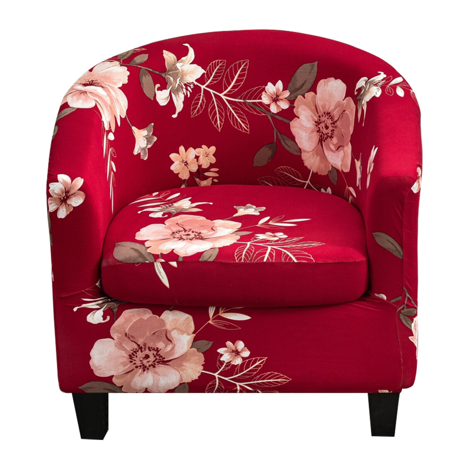CJC 2Piece Club Chair Slipcover with Cushion Tub Printed Covers